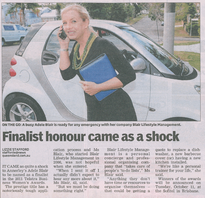 Finalist honour came as a shock