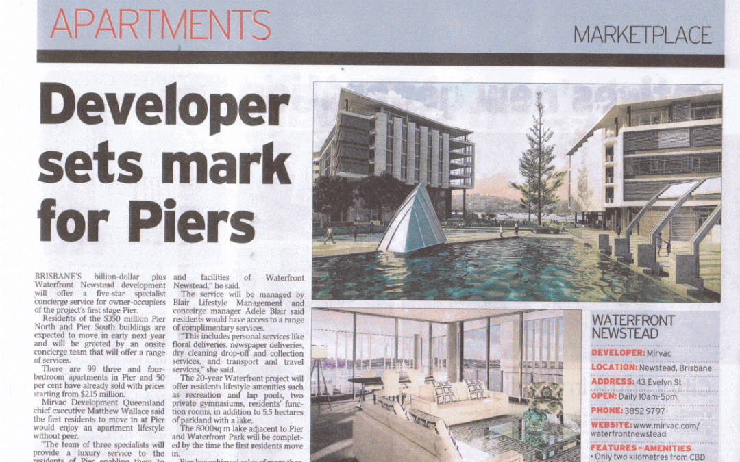 Developer sets mark for Piers