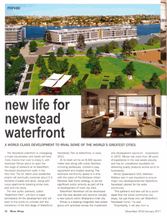 New life for Newstead Waterfront